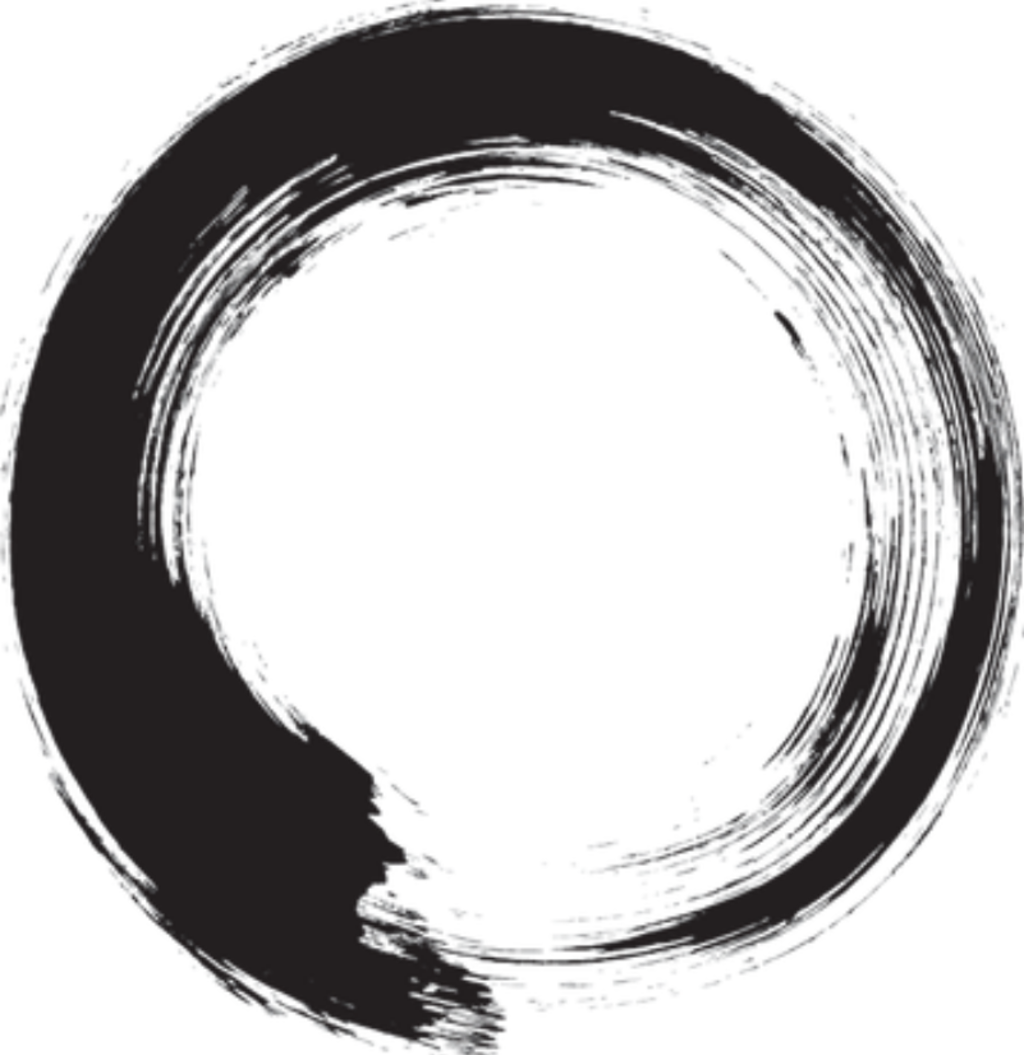 Ensō, the Zen brush circle from the Kaizenkodo logo, drawn in a single stroke
